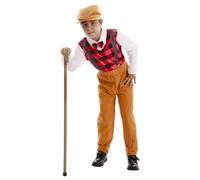 FYASA - Déguisement de vieil homme pour enfant, taille 7 à 9 ans