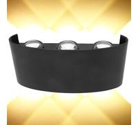 Fybida Applique Murale Interieures Extérieure - 6W LED Lampes Murales Exterieur, IP65 Étanche Lampe, Up Down Lighting Spot Murale pour Couloir Salon Jardin Patio ()