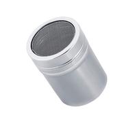 Fybida Shaker à Sucre en Poudre, Shaker à Poudre De Cacao en Acier Inoxydable GlaçAge Au Chocolat Shaker à Sucre Tamis en Maille Shaker Canettes De Poudre avec Couvercle pour Café Cappuccino (S)