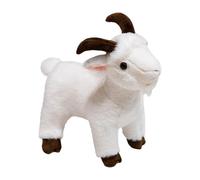 Fycakly 11, 8 Pouces chèvre en Peluche Peluche chèvre pour Enfants Animaux de la Ferme Jouet Jouet pour garçon Fille Jouets (Blanc) GéAnte 1m (White, 30cm)