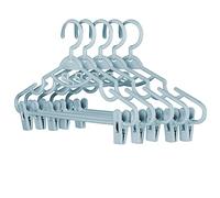 Fycakly 5 Pcs Ménage Cintre avec Clip Jupe Clip Cintre Vêtements Support Vêtements Rack Casier de Rangement