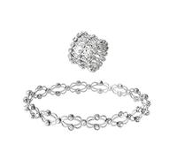 Fycakly Bague pour femme Réglable Transformer Bracelet Anneau Pliant Anneau Rétractable Bracelet Rétractable De Remplacement