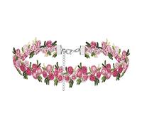 Fycakly Collection Necklace Collier Femme Doux Orange Rose Super Fée Douce Fleur Collier