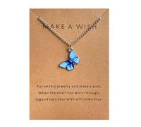 Fycakly Collier avec Pendentif Colored pendentif Card Collier Layer Colliers Crystal Chain Jewelry for Women Girls