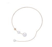 Fycakly Collier Long Femme Imitation 2021 collier nouveau mariage mode bijoux élégant pour les femmes tour de cou perle grande clavicule chaîne colliers et pendentifs