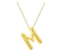 Fycakly Collier Pendentif Collier initial pour femme, jolies lettres plaquées or, nom, ballon gonflable, pour jeunes