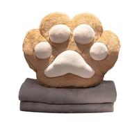 Fycakly Couverture Lit Ensemble de Couverture d'oreiller de Voyage Oreiller pour Chat avec Voyage compacte Combo Camping Portable en Avion Chaud pour Les Mains