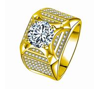 Fycakly Élégante Bague Femme Bague d'ouverture de belle qualité pour cadeaux créative pour hommes et femmes Personnalité S925 Placage Argent Luxe Full Wide Edition Gentleman Ring