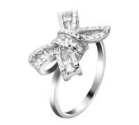 Fycakly Élégante Bague Femme Mode B o w D i a m o n d R i n g 1 R g Pour