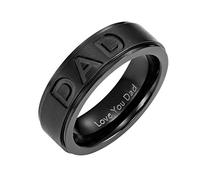 Fycakly Élégante Bague Femme Papa arrive anneau pour hommes gravé You Jewelry Papa acier anneau inoxydable autre