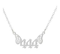Fycakly Ensemble de bijoux collier Collier pendentif numéro ange lumineux en acier inoxydable pour femme 000 999