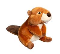 Fycakly Jouet de Castor Mignon, Pouces Jouet de Castor poupée Pâques adaptée aux Enfants Filles et garçons Peluche Cadeau Anniversaire (Brown, 20cm)