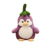 Fycakly Nouveau Jouet Pingouin tournant poupée Pingouin Aubergine Anniversaire Fille Jouet éMotion Peluche (Blue, 28cm)