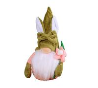 Fycakly Nouvelle décoration de Pâques Poupée sans Visage Décoration de Lapin Pâques Peluche GéAnte 1m (D, 9x4x3cm)