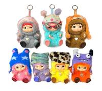 Fycakly Peluche Animal en Peluche Mignon et câlin pour Enfants et Adultes, Parfaite pour Le Confort la détente Musicale Lumineuse (Beige, One Size)