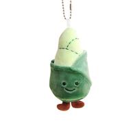 Fycakly Porte-clés et Porte-Sac en Peluche Veggie, Accessoires pour Couple d'étudiants, Ornement pour clé de Voiture Peluche Baleine GéAnte (Green, 9cm)