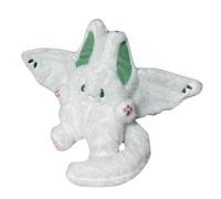 Fycakly Poupée de Lapin Chauve-Souris en Peluche, Grand Lapin Blanc en Peluche, Compagnon de Sommeil, Anniversaire pour Filles et Enfants Doudou BéBé (White, 30cm)