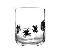 Fycakly Tea Mug Verre à jus d'Halloween 14 onces, verres à cocktails thème chauve-souris pour fête, mignons doubles gobelets réutilisables l'ancienne pour bar domicile