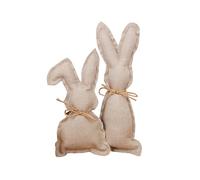 Fycakly Tissu de décoration de Lapin Pâques Décoration fête Arrangement Lapin Peluche Musicale Lumineuse (Khaki, One Size)