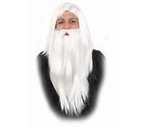 Perruque Barbe Blanche Sorcier Mage G