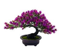 Fycooler Bonsaï Artificiel en Pots - Arbres Artificiels Décoratifs Réalistes Pin Japonais Bonsaï Genévrier Mini Plantes Artificielles Arbres pour Décoration de Maison/Bureau/Chambre/Bureau