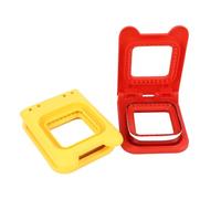 Fydun 2 PCS Square Cutter Set Route et Jaune Coupe- en Acier Inoxydable pour les Coupes de Amusantes et Créatives