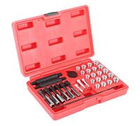Fydun 33pcs Kit de Réparation de Filetage de Bougie de Préchauffage pour | Ensemble d\'outils complet avec taraud, tournevis, broches, inserts filetés et tête moletée
