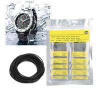 Fydun 500pcs O Ring Sceau de Joint en Caoutchouc pour le Couvercle de la Montre Back Toarproof de Réparation de la Montre (0,8 par paquet de cinq cents)