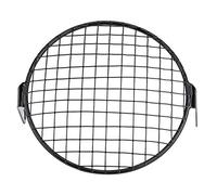 Fydun 6.29 "masque de couvercle de grille ronde de phare côté moto pour croiseur Chopper Cafe Racer (Grille carrée)