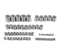 Fydun 60pcs Kit De Réparation De Fil D'acier Inoxydable M3 M4 M5 M6 M8 M10 M12 Gaine En Acier Enroulé Fil Type Vis De Réparation Insert Assortiment Kit