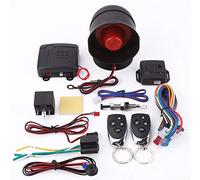 Fydun Alarme De Voiture, SystèMe De Protection De SéCurité D'Alarme De Voiture Universel SystèMe D'EntréE sans Clé avec 2 TéLéCommandes Siren