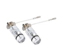 Fydun Ampoules Antibrouillard H3, 2 Pièces 12-24V 100W 6000K Lumière Bleue Voiture Brouillard Lampe Ampoules de Phare Voiture Conduite Lampe