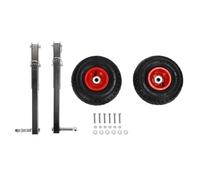 Fydun Boat Gonflable Lancez Les Roues Kit Dolly Robuste pour Les de Voile en Caoutchouc en Acier Inoxydable