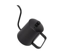 Fydun Bouilloire à café à Col de Cygne de Précision - Pot à Verser sans Acier pour Préparer du café et du thé - Petit Design pour un Débit d'eau contrôlé (Noir 350ml)