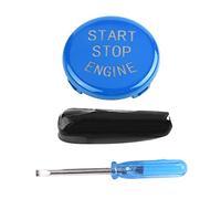 Fydun Bouton-Poussoir d'Arrêt de Démarrage, Couvercle de Commutateur Dallumage Anneau de Protection Bouton de Démarrage d'Arrêt de Moteur de Voiture pour Intérieur de Voiture(Bleu)