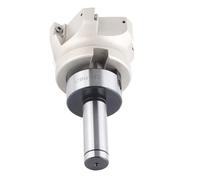 Fydun C20 FMB27 Collet Chuck Holder avec BAP400R-80-27-6 Flute Cutter | Ensemble d\'usinage : comprend un support de mandrin C20 FMB27, une fraise BAP400R et 6 inserts APMT1604