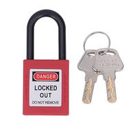 Fydun Cadenas de Verrouillage Corps en Nylon Résistant aux UV Cadenas de sécurité à Haute Température avec Motif Antidérapant pour le Verrouillage de L'équipement Isolation énergétique