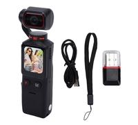 Fydun Caméra Portative, Caméscope Portatif à écran Tactile Grand Angle 4K HD pour Les Voyages en Plein Air