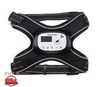FYDUN Clôture GPS sans fil pour chiens Clôture pour chien sans fil GPS, gilet électrique réglable pour animalerie l'habitat Noir