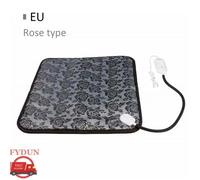 FYDUN Coussin chauffant pour animaux de compagnie Coussin chauffant pour chien et chat, tapis animalerie hamac Prise EU motif Rose