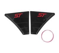 Fydun Couverture D'aile d'air Latérale, Paire de Garnitures de Couvercle D'aération Latérale D'aile pour Accessoire de Modification de Style St RS pour Focus MK 2(Rouge)