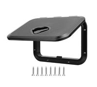 Fydun de Pont étanche Rectangulaire, Couvercle de Pont profilé Bas, 14,76 X 10,63 Pouces, capacité de Charge de 496 LB, pour Voiliers, Yachts, Bateaux de Pêche, Véhicules Récréatifs (Black)