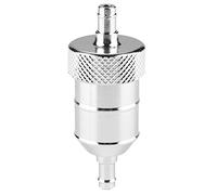 Fydun Filtre d'essence de chariot de rechange Accessoires de filtre en cuivre Vase à huile 8mm Nettoyant universel de filtration d'essence(argent)