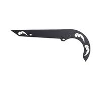 Fydun Garde-Chaîne Garde-Boue de Chaîne Protecteur de en Plastique ABS Noir 485 Mm de Remplacement avec Espacement des Trous de Montage de 200 Mm pour Bras Oscillant Plat Hors