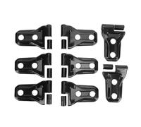 Fydun Garniture de Couvercle de Charnière de Porte élégante, Couvercle Décoratif de Protection de Charnière de Porte Latérale de Voiture pour JL JLU Unlimited Sahara 2018 - 2025 (BLACK)