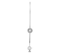 Fydun Guide à Rouleau de Boussole de Torche avec Règle D'échelle, Coupe-cercle en Acier Inoxydable, Jauge de Coupe de 50 Cm pour G01-100, Diamètre de Maximum 100 Cm