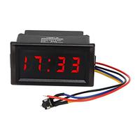 Fydun intérieur automobile DC4.5-30V étanche à la poussière voiture horloge électronique automatique LED affichage numérique (rouge) horloge électronique de voiture