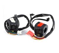 Fydun Interrupteur de Commande de Clignotant Guidon de Moto Commutateurs universels Montage sur Guidon 1 Paire Gauche et Droite