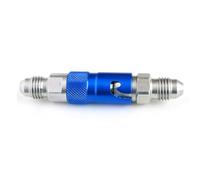 Fydun Joint de Dégagement de Flexible de Frein, Valve Unidirectionnelle en | Raccord à Déconnexion Rapide de Conduite de Frein de Moto avec Valve Unidirectionnelle.Raccord en Alliage D'aluminium Bleu