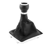 Fydun Kit Couvercle de Soufflet de Pommeau de Levier de Vitesses 5 Vitesses Manuel Noir en Cuir Couverture d'Antipoussière Couvre-bottes Etanche pour Passat B6 2006-2010